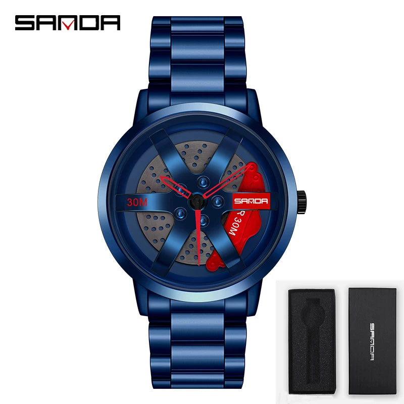 Peris Gems blue red With box / CHINA Regarder SANDA Mens Watch Rim Hub Watch Wheel Wristwatch Clock Sport Car  Creative 360° Spinning Men Wrist Watch Reloj de hombre Regarder SANDA Mens Watch Rim Hub Watch Wheel Wristwatch Clock Sport Car  Creative 360° Spinning Men Wrist Watch Reloj de hombre SHEIN Amazon Temu