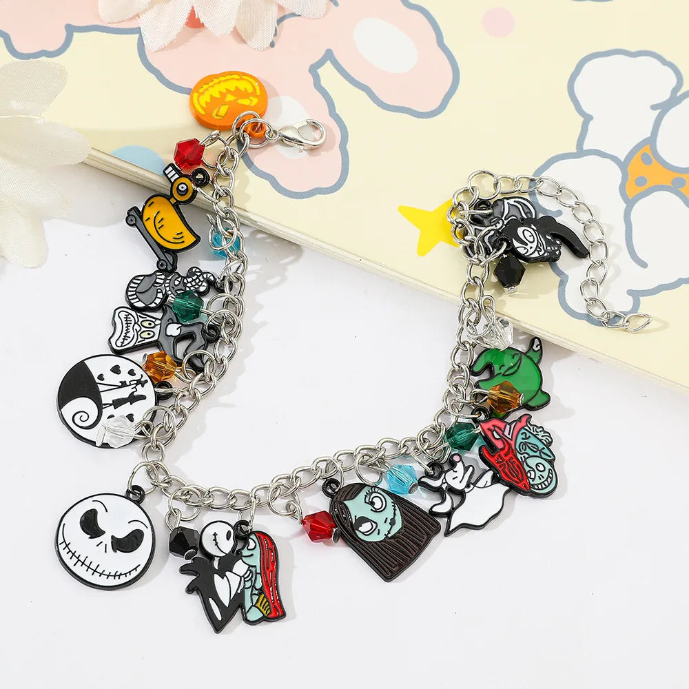 Peris Gems Bracelet 1pc New The Nightmare Before Christmas Bracelet Ins Bracelet for Women Man Sweet Girls Y2K Chain Bracelet Party Jewelry Gifts SHEIN Amazon Temu