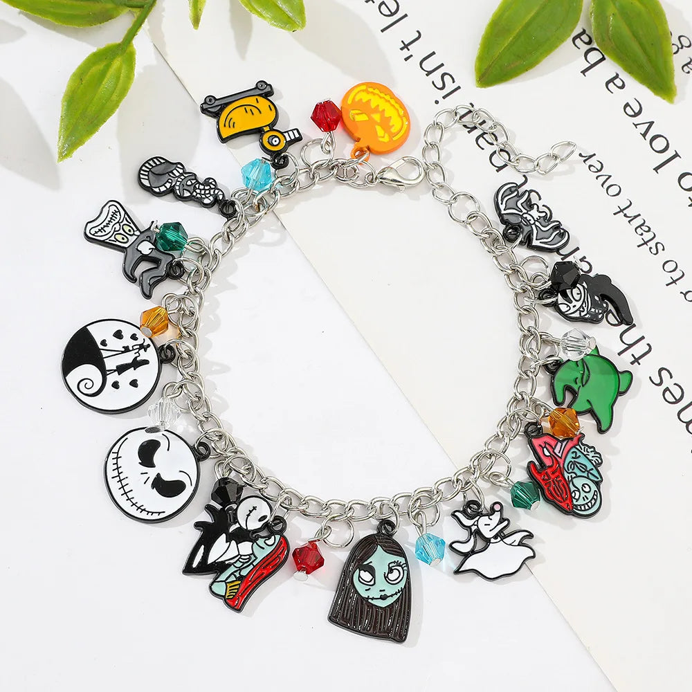 Peris Gems Bracelet 1pc New The Nightmare Before Christmas Bracelet Ins Bracelet for Women Man Sweet Girls Y2K Chain Bracelet Party Jewelry Gifts SHEIN Amazon Temu