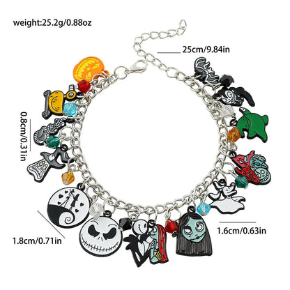 Peris Gems Bracelet 1pc New The Nightmare Before Christmas Bracelet Ins Bracelet for Women Man Sweet Girls Y2K Chain Bracelet Party Jewelry Gifts SHEIN Amazon Temu