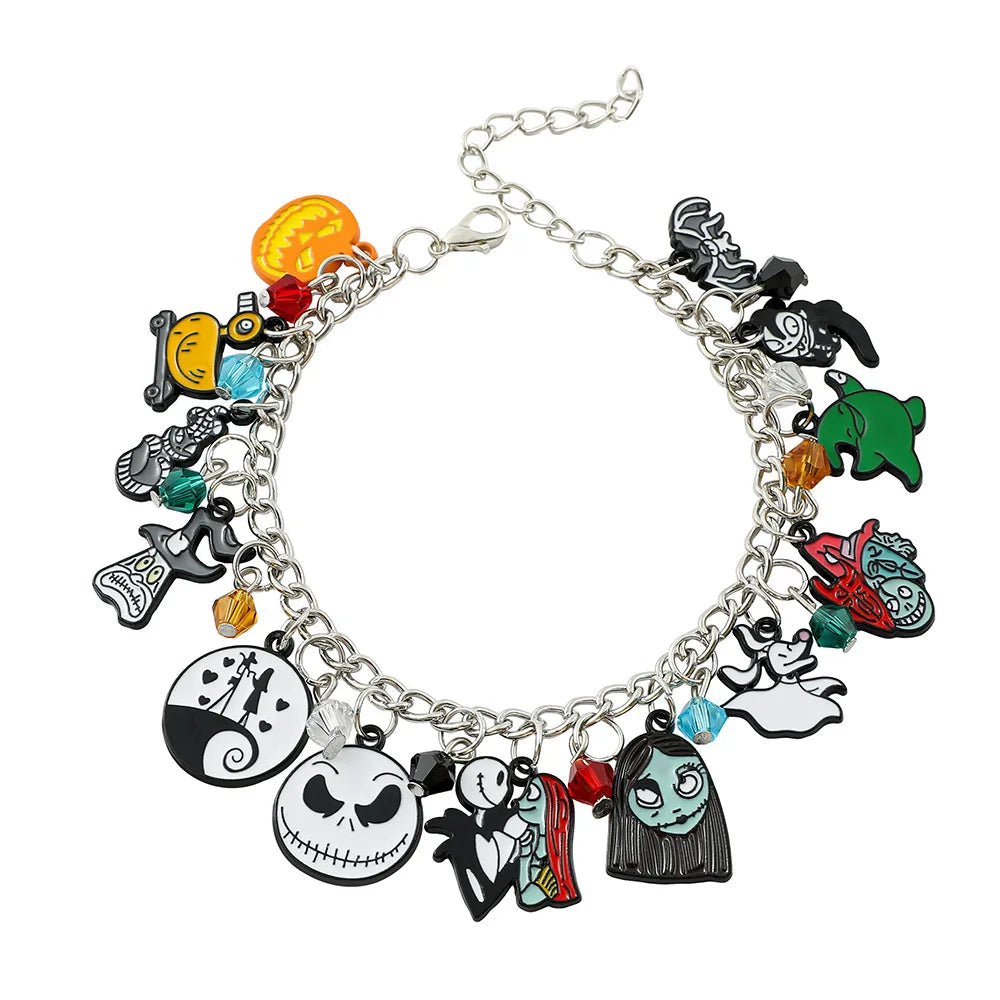 Peris Gems Bracelet 1pc New The Nightmare Before Christmas Bracelet Ins Bracelet for Women Man Sweet Girls Y2K Chain Bracelet Party Jewelry Gifts SHEIN Amazon Temu