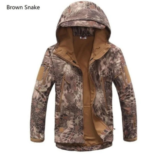 Peris Gems  Browm Snake / XS Woodland Camo Softshell Hunting Jackets for Men SHEIN Amazon Temu