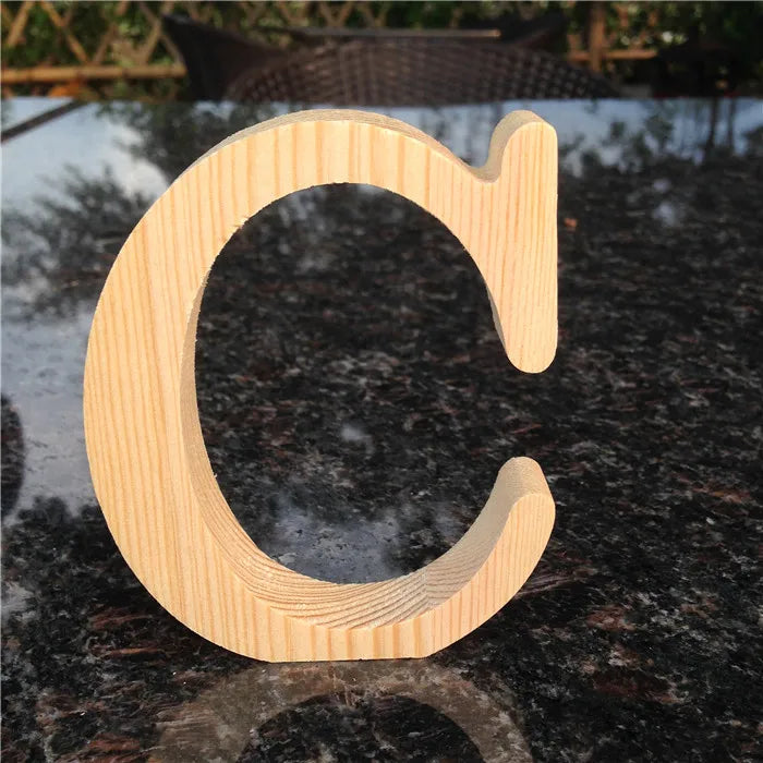 Peris Gems  C Wholesale 10cm High Wooden A to Z Alphabet Letters SHEIN Amazon Temu