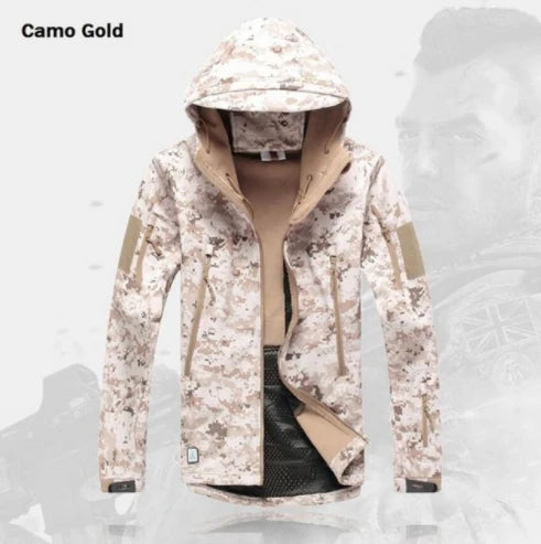 Peris Gems  Camo Gold / XS Woodland Camo Softshell Hunting Jackets for Men SHEIN Amazon Temu