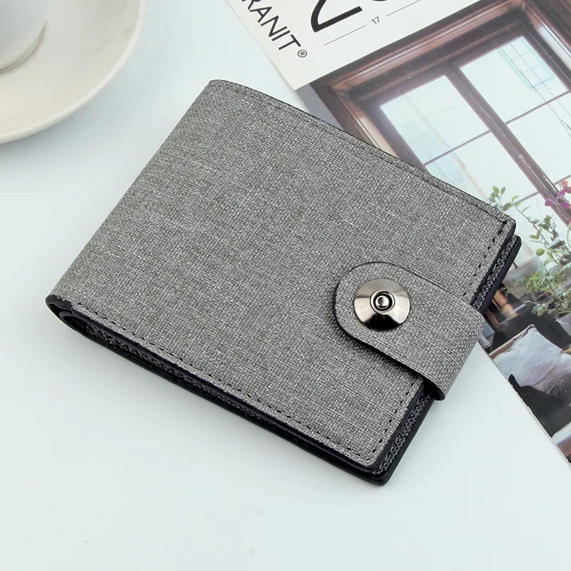 Peris Gems Canvas Men Wallet Black/blue/gray Card Holder Wallet Male Money Bag ID/photo/bank Holder Short Purse Credit Card Case Bag Canvas Men Wallet Black/blue/gray Card Holder Wallet Male Money Bag ID/photo/bank Holder Short Purse Credit Card Case Bag SHEIN Amazon Temu