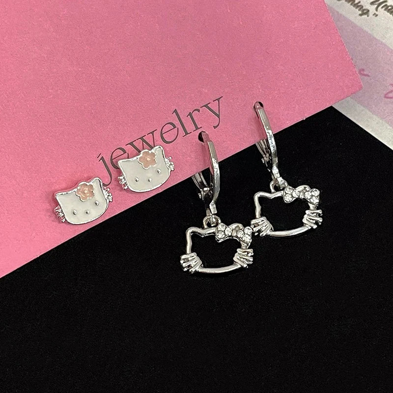 Peris Gems Cute Anime Sanrio Hello Kitty Earrings Y2K Harajuku Style Korean Style Sweet And Lovely Earrings Party Jewelry Birthday Gift Cute Anime Sanrio Hello Kitty Earrings Y2K Harajuku Style Korean Style Sweet And Lovely Earrings Party Jewelry Birthday Gift SHEIN Amazon Temu