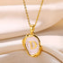 Peris Gems D / Gold / CHINA Y2K 26 Letter Pendant Necklaces for Women Alphabet A-Z Initials Sweet Cool Girl Punk Necklace Aesthetic Stainless Steels Jewelry SHEIN Amazon Temu