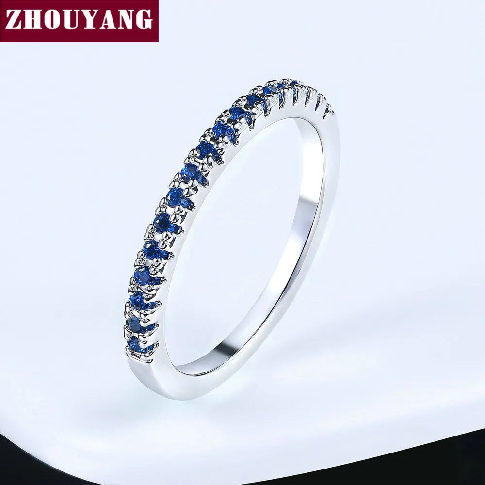 Peris Gems  Dainty Wedding Ring For Women Man Concise Classical Multicolor Mini Zircon Rose Gold Color Fashion Jewelry R132 R133 ZHOUYANG SHEIN Amazon Temu