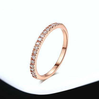 Peris Gems  Dainty Wedding Ring For Women Man Concise Classical Multicolor Mini Zircon Rose Gold Color Fashion Jewelry R132 R133 ZHOUYANG SHEIN Amazon Temu