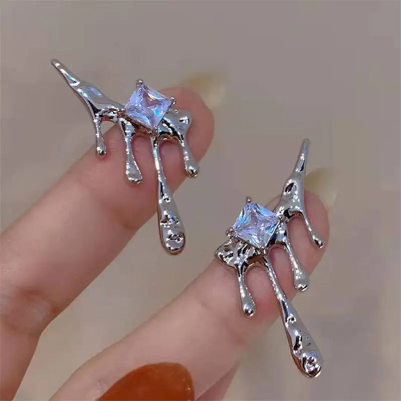 Peris Gems e1075 Cool Y2K Star Drop Earrings Hot Girl Harajuku Creative Planet Pearl Crystal Stars Earings Korean Fashion for Women Punk Jewelry SHEIN Amazon Temu