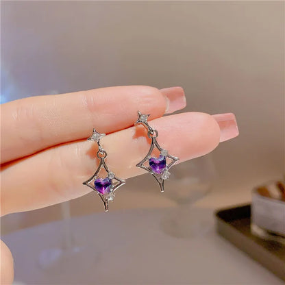 Peris Gems e1219 Cool Y2K Star Drop Earrings Hot Girl Harajuku Creative Planet Pearl Crystal Stars Earings Korean Fashion for Women Punk Jewelry SHEIN Amazon Temu