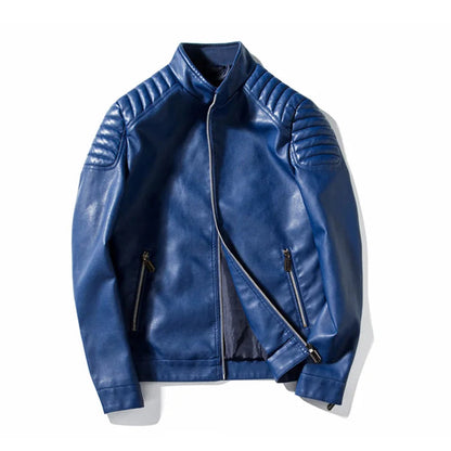 Peris Gems  Elegant Autumn Winter PU Leather Bomber Jackets for Men SHEIN Amazon Temu