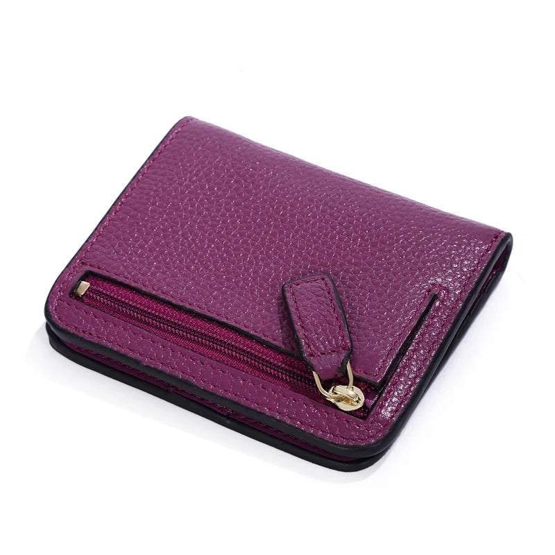 Peris Gems  Fashion Split Leather Women Wallets Mini Purse Lady Small Leather Wallet with Coin Pocket SHEIN Amazon Temu