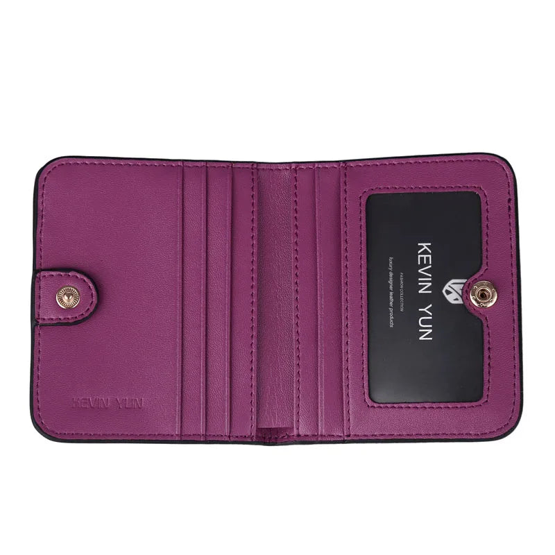 Peris Gems  Fashion Split Leather Women Wallets Mini Purse Lady Small Leather Wallet with Coin Pocket SHEIN Amazon Temu