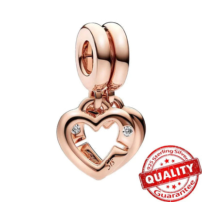 Peris Gems FCC016-RO New Arrival 925 Sterling Silver Love You Mom Entwined Infinite Hearts Charm Fit Original Bracelet for Women Necklace DIY Jewelry New Arrival 925 Sterling Silver Love You Mom Entwined Infinite Hearts Charm Fit Original Bracelet for Women Necklace DIY Jewelry SHEIN Amazon Temu