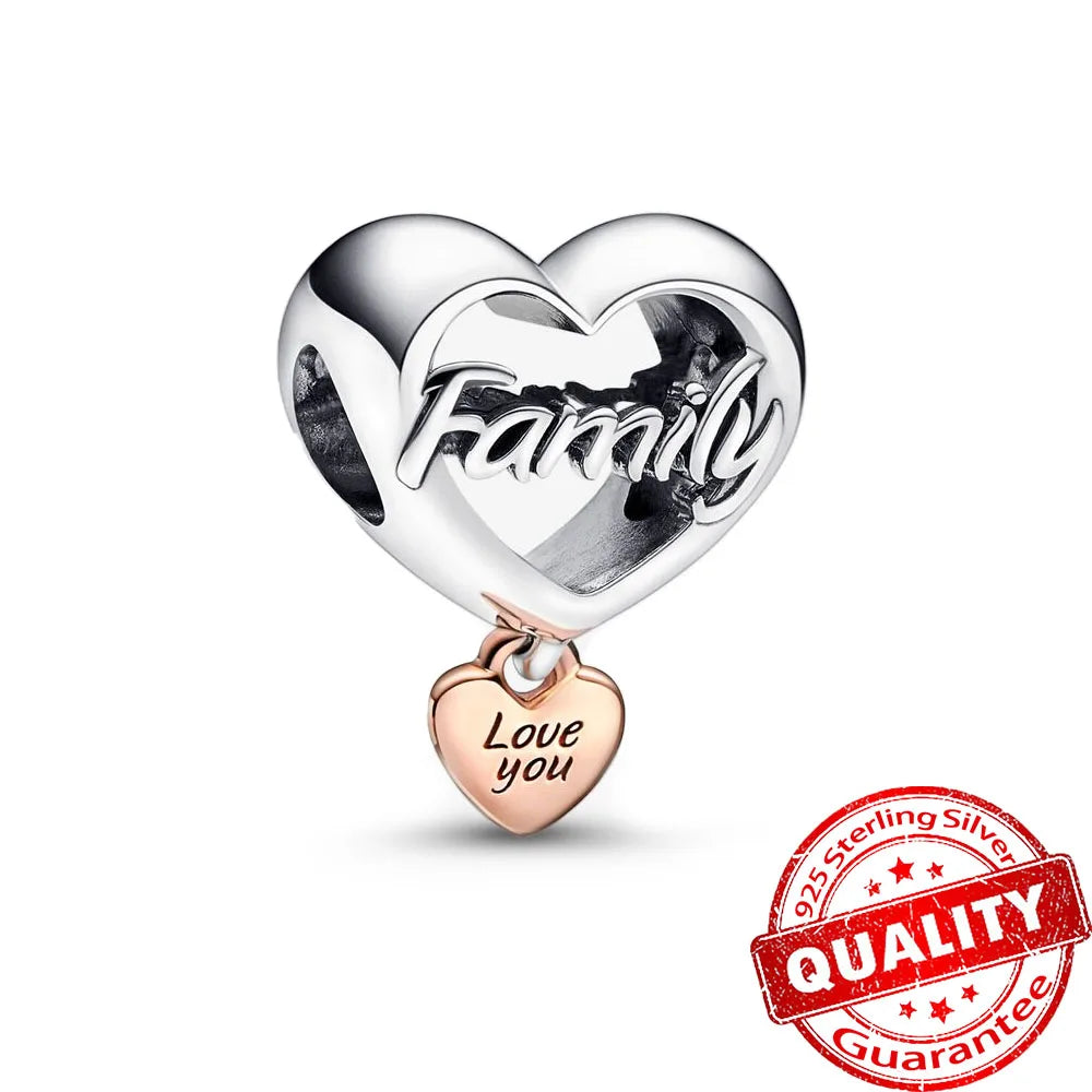 Peris Gems FCC052 New Arrival 925 Sterling Silver Love You Mom Entwined Infinite Hearts Charm Fit Original Bracelet for Women Necklace DIY Jewelry New Arrival 925 Sterling Silver Love You Mom Entwined Infinite Hearts Charm Fit Original Bracelet for Women Necklace DIY Jewelry SHEIN Amazon Temu