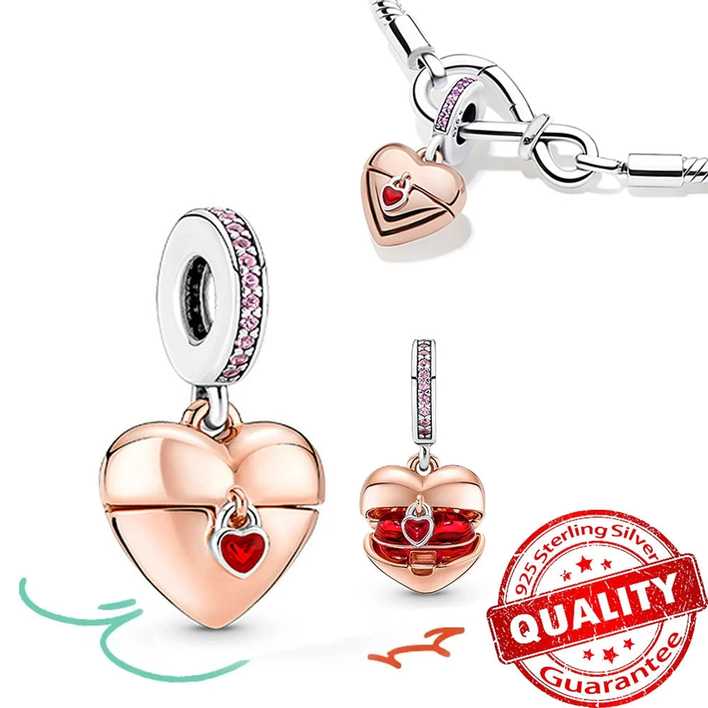 Peris Gems FCC066 New Arrival 925 Sterling Silver Love You Mom Entwined Infinite Hearts Charm Fit Original Bracelet for Women Necklace DIY Jewelry New Arrival 925 Sterling Silver Love You Mom Entwined Infinite Hearts Charm Fit Original Bracelet for Women Necklace DIY Jewelry SHEIN Amazon Temu