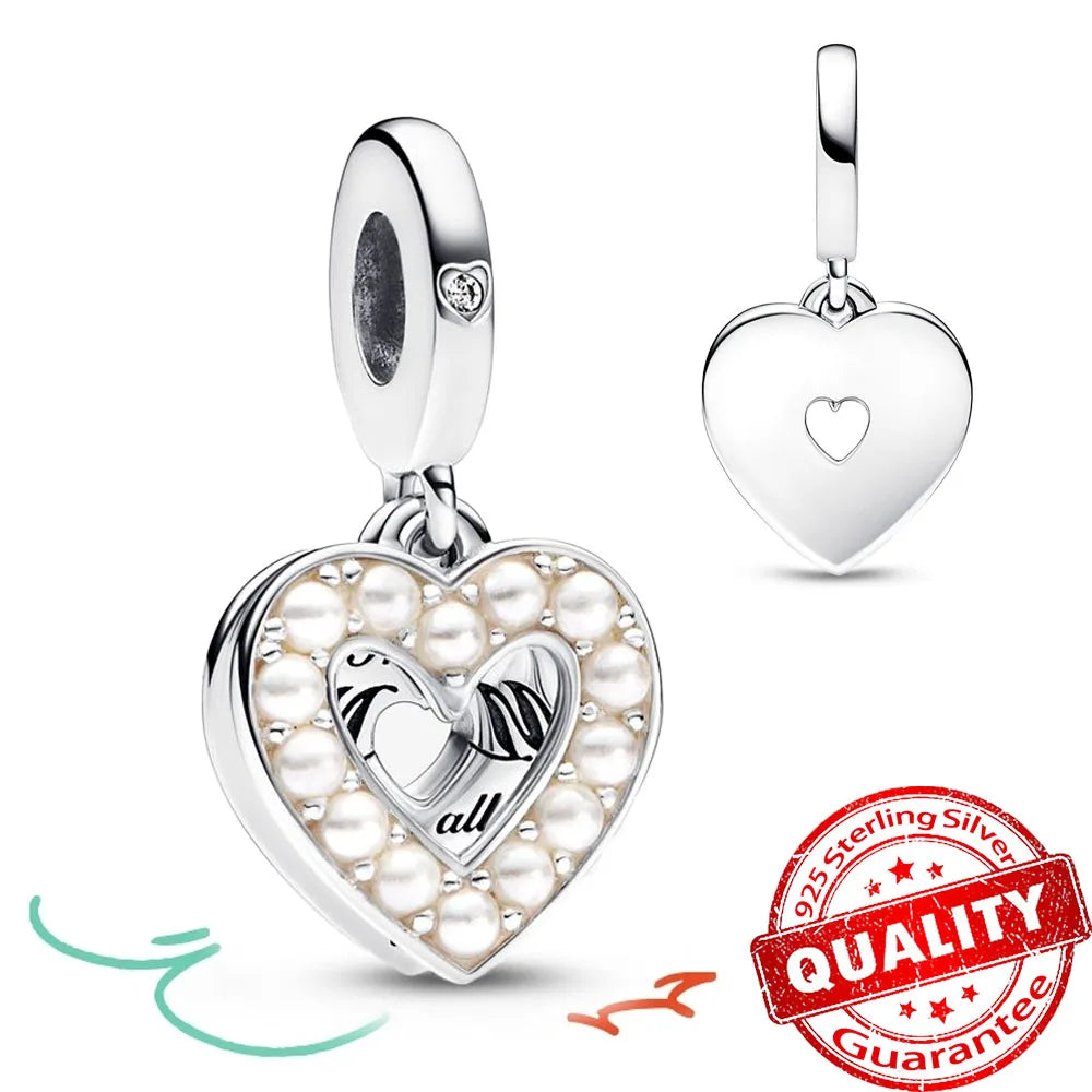 Peris Gems FCC105 New Arrival 925 Sterling Silver Love You Mom Entwined Infinite Hearts Charm Fit Original Bracelet for Women Necklace DIY Jewelry New Arrival 925 Sterling Silver Love You Mom Entwined Infinite Hearts Charm Fit Original Bracelet for Women Necklace DIY Jewelry SHEIN Amazon Temu