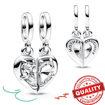 Peris Gems FCC107 New Arrival 925 Sterling Silver Love You Mom Entwined Infinite Hearts Charm Fit Original Bracelet for Women Necklace DIY Jewelry New Arrival 925 Sterling Silver Love You Mom Entwined Infinite Hearts Charm Fit Original Bracelet for Women Necklace DIY Jewelry SHEIN Amazon Temu