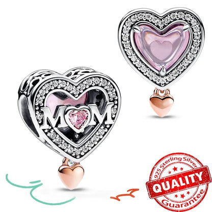 Peris Gems FCC108 New Arrival 925 Sterling Silver Love You Mom Entwined Infinite Hearts Charm Fit Original Bracelet for Women Necklace DIY Jewelry New Arrival 925 Sterling Silver Love You Mom Entwined Infinite Hearts Charm Fit Original Bracelet for Women Necklace DIY Jewelry SHEIN Amazon Temu