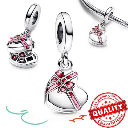 Peris Gems FCC189 New Arrival 925 Sterling Silver Love You Mom Entwined Infinite Hearts Charm Fit Original Bracelet for Women Necklace DIY Jewelry New Arrival 925 Sterling Silver Love You Mom Entwined Infinite Hearts Charm Fit Original Bracelet for Women Necklace DIY Jewelry SHEIN Amazon Temu