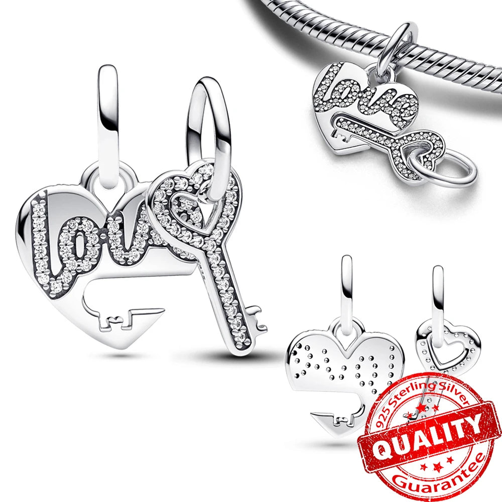 Peris Gems FCC330 New Arrival 925 Sterling Silver Love You Mom Entwined Infinite Hearts Charm Fit Original Bracelet for Women Necklace DIY Jewelry New Arrival 925 Sterling Silver Love You Mom Entwined Infinite Hearts Charm Fit Original Bracelet for Women Necklace DIY Jewelry SHEIN Amazon Temu