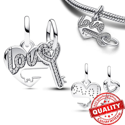 Peris Gems FCC330 New Arrival 925 Sterling Silver Love You Mom Entwined Infinite Hearts Charm Fit Original Bracelet for Women Necklace DIY Jewelry New Arrival 925 Sterling Silver Love You Mom Entwined Infinite Hearts Charm Fit Original Bracelet for Women Necklace DIY Jewelry SHEIN Amazon Temu