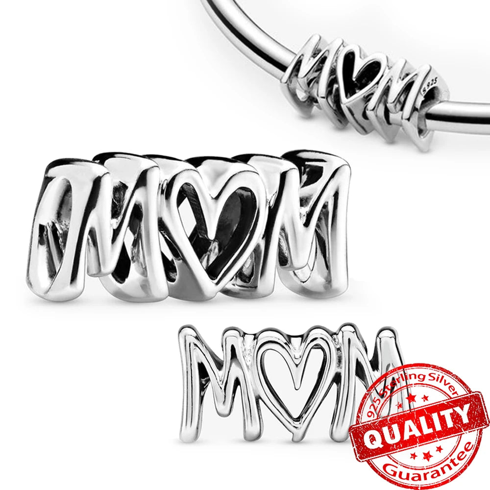 Peris Gems FCC366 New Arrival 925 Sterling Silver Love You Mom Entwined Infinite Hearts Charm Fit Original Bracelet for Women Necklace DIY Jewelry New Arrival 925 Sterling Silver Love You Mom Entwined Infinite Hearts Charm Fit Original Bracelet for Women Necklace DIY Jewelry SHEIN Amazon Temu