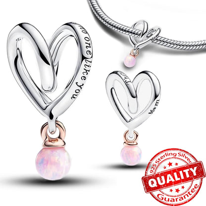 Peris Gems FCC378 New Arrival 925 Sterling Silver Love You Mom Entwined Infinite Hearts Charm Fit Original Bracelet for Women Necklace DIY Jewelry New Arrival 925 Sterling Silver Love You Mom Entwined Infinite Hearts Charm Fit Original Bracelet for Women Necklace DIY Jewelry SHEIN Amazon Temu