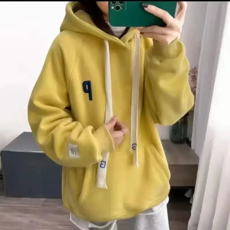 Peris Gems Fleece-yellow / M(40-50kg) 2023 new warm fleece hoodie jacket fashion sweatshirt oversized women&