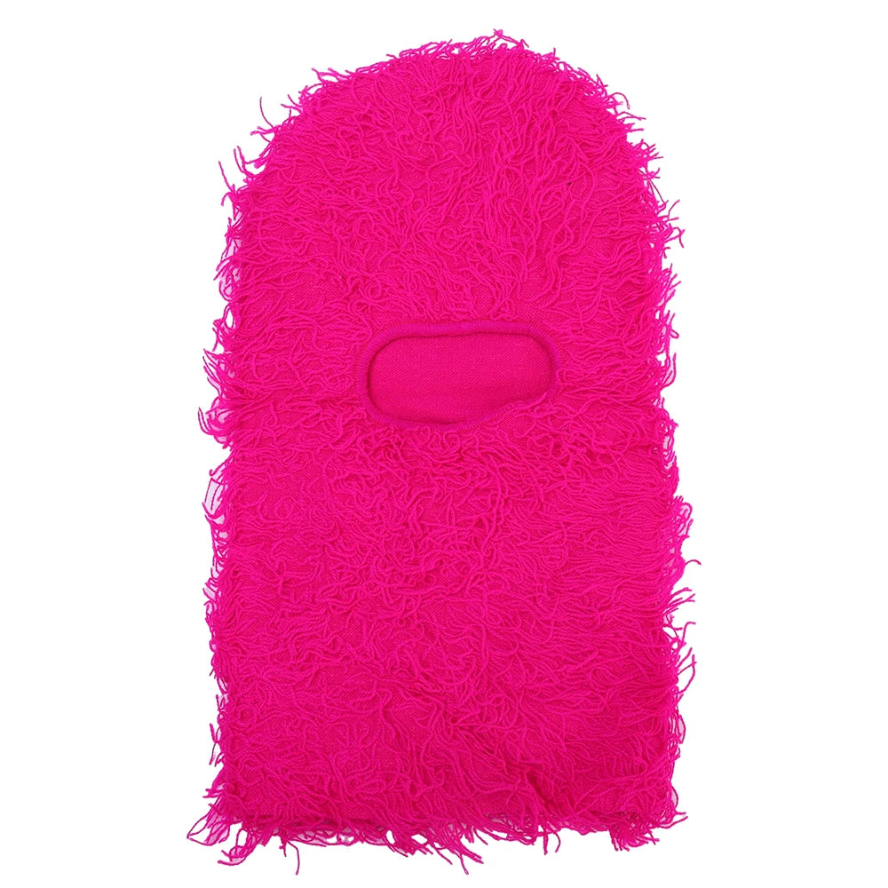 Peris Gems  Full Face-rose red Distressed Knit Full Face Ski Balaclava Shiesty Yeat Mask SHEIN Amazon Temu