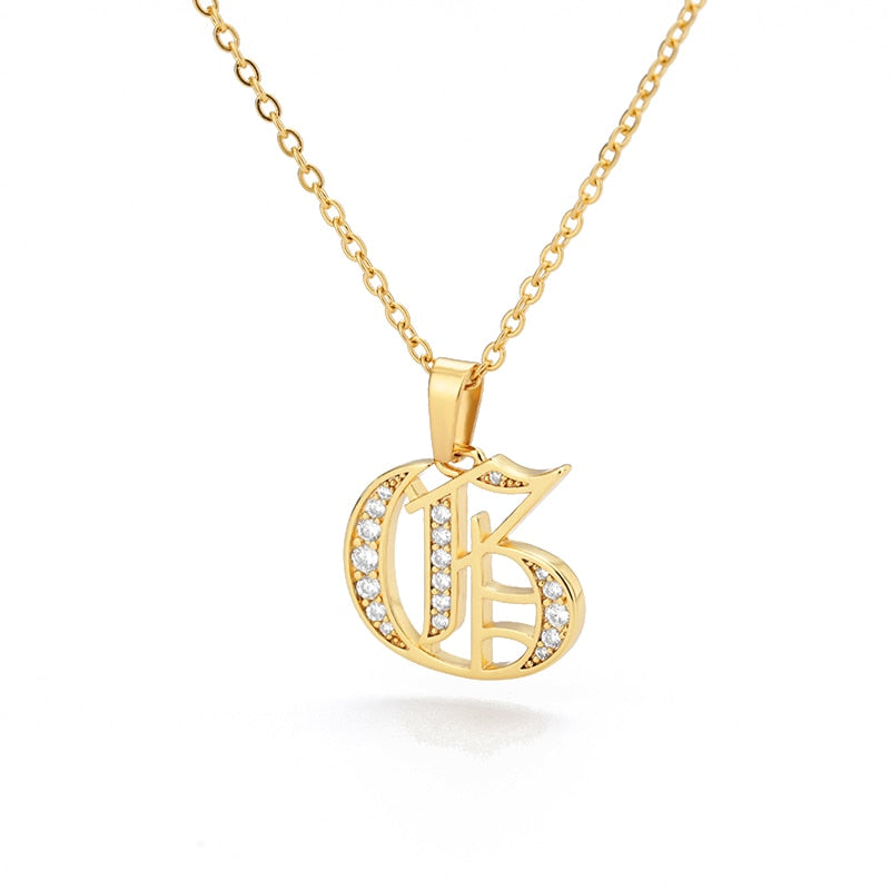 Peris Gems  G Capital Initial Letter Necklace Stainless Unisex | Gold Chain Capital Initial Letter Necklace Stainless Unisex |Gold Chain SHEIN Amazon Temu