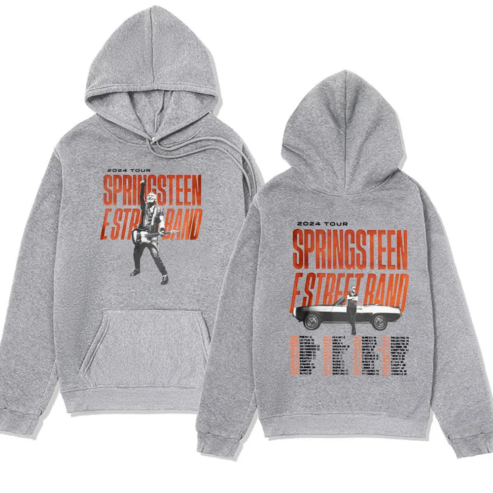 Peris Gems Gary / XXXL Rapper Bruce Springsteen and E Street Band 2024 Tour Hoodie Men Fall Winter Long Sleeve Sweatshirts Unisex Y2k Streetwear Hoody SHEIN Amazon Temu