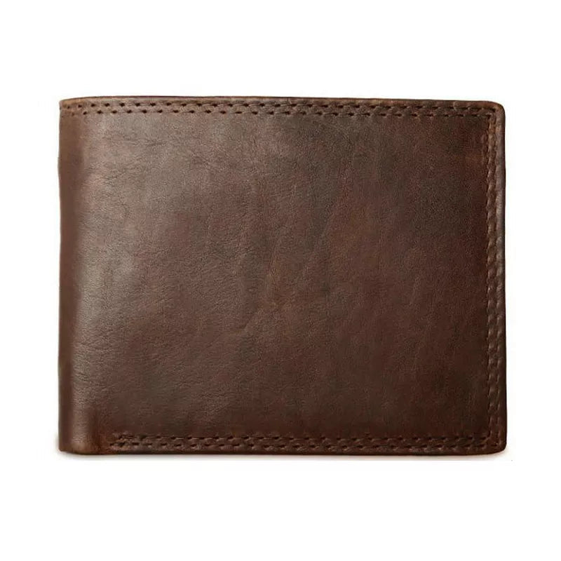 Peris Gems  GENODERN Cow Leather Men Wallets with Coin Pocket Vintage Male Purse RFID Blocking Genuine Leather Men Wallet with Card Holders SHEIN Amazon Temu