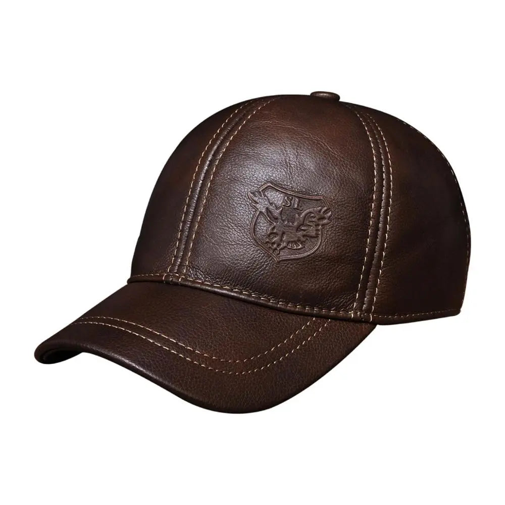 Peris Gems  Genuine Leather Baseball Cap Hats for Men SHEIN Amazon Temu