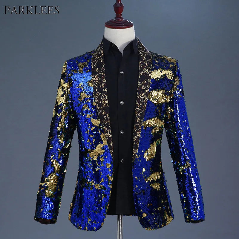 Peris Gems  Glittery Shiny Diamond Blazer Jackets for Men SHEIN Amazon Temu