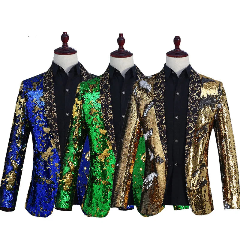 Peris Gems  Glittery Shiny Diamond Blazer Jackets for Men SHEIN Amazon Temu