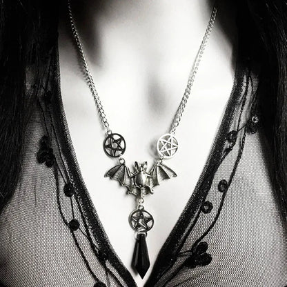 Peris Gems  Gothic Style Bat Pendant Sweater Necklaces Unisex SHEIN Amazon Temu