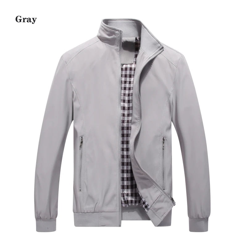 Peris Gems Gray 5518 / XL New 2023Jacket Men Fashion Casual Loose  Mens Jacket Sportswear Bomber Coat Mens jackets and Coats Plus Size M- 8XL SHEIN Amazon Temu