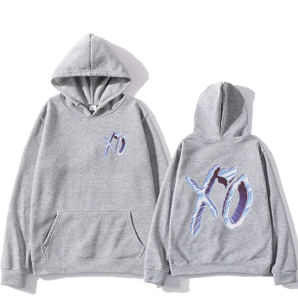 Peris Gems gray / XXXL The Weeknd Dawn Fm Double Sided Print Hoodie Men Women Oversized Clothing Fashion Hip Hop Sweatshirts Fleece Pullovers Sudaderas SHEIN Amazon Temu