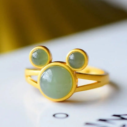 Peris Gems green Green Jade Mouse Rings Natural Gemstone Jewelry Gifts Women Carved Adjustable Ring Accessories 925 Silver Amulet Talismans Green Jade Mouse Rings Natural Gemstone Jewelry Gifts Women Carved Adjustable Ring Accessories 925 Silver Amulet Talismans SHEIN Amazon Temu