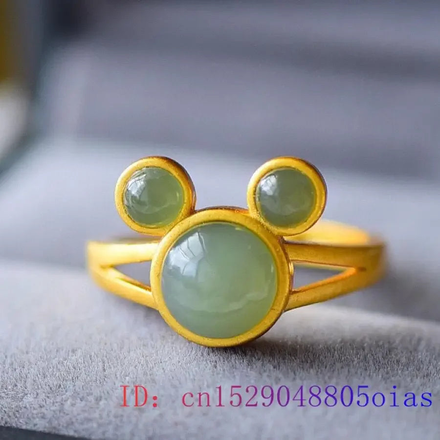 Peris Gems Green Jade Mouse Rings Natural Gemstone Jewelry Gifts Women Carved Adjustable Ring Accessories 925 Silver Amulet Talismans Green Jade Mouse Rings Natural Gemstone Jewelry Gifts Women Carved Adjustable Ring Accessories 925 Silver Amulet Talismans SHEIN Amazon Temu