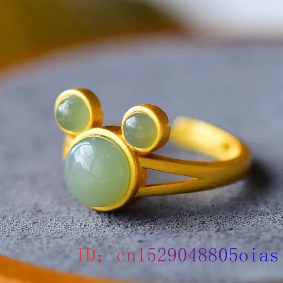 Peris Gems Green Jade Mouse Rings Natural Gemstone Jewelry Gifts Women Carved Adjustable Ring Accessories 925 Silver Amulet Talismans Green Jade Mouse Rings Natural Gemstone Jewelry Gifts Women Carved Adjustable Ring Accessories 925 Silver Amulet Talismans SHEIN Amazon Temu