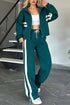 Peris Gems green / XXXL Y2K Striped Zipper Coat+sweatpants Two Piece Set Women Casual Batwing Sleeve Sports Jacket Outfits Autumn Winter Sweatshirt Suit Y2K Striped Zipper Coat+sweatpants Two Piece Set Women Casual Batwing Sleeve Sports Jacket Outfits Autumn Winter Sweatshirt Suit SHEIN Amazon Temu