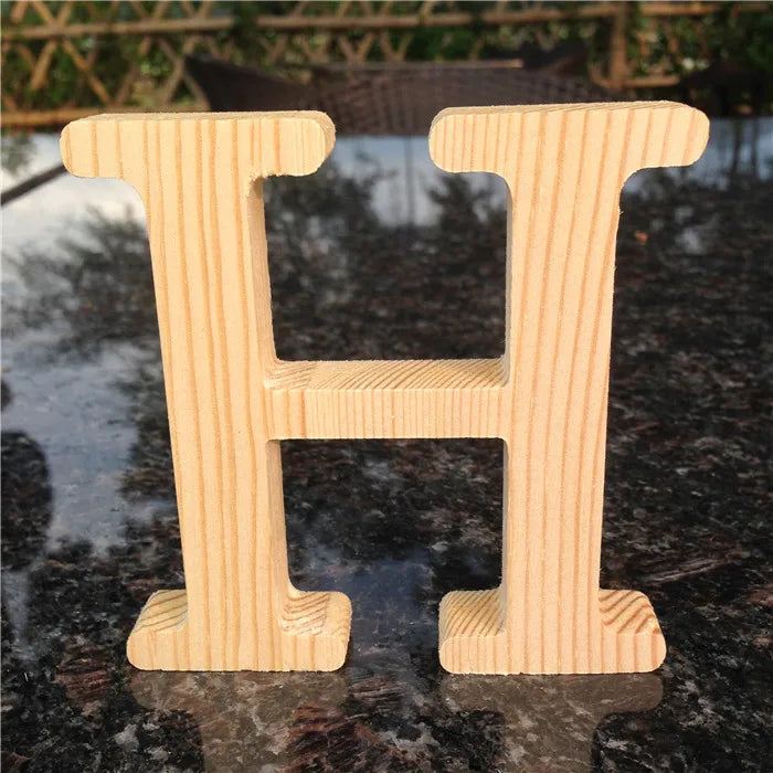 Peris Gems  H Wholesale 10cm High Wooden A to Z Alphabet Letters SHEIN Amazon Temu