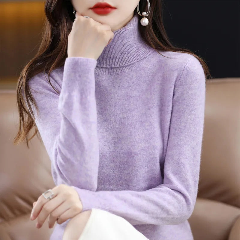 Peris Gems  High-Collared Cashmere Wool Warm Sweaters for Women SHEIN Amazon Temu