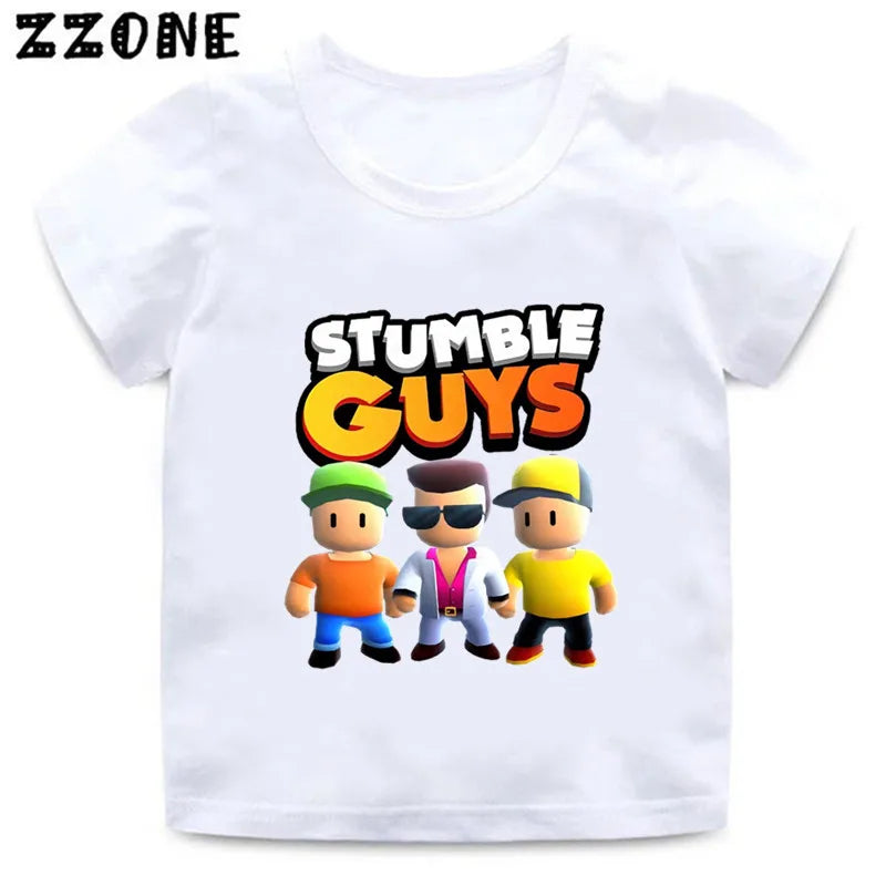 Peris Gems  HKP5851A / 3T Stumble Guys Videogame Graphic T-shirts for Kids SHEIN Amazon Temu