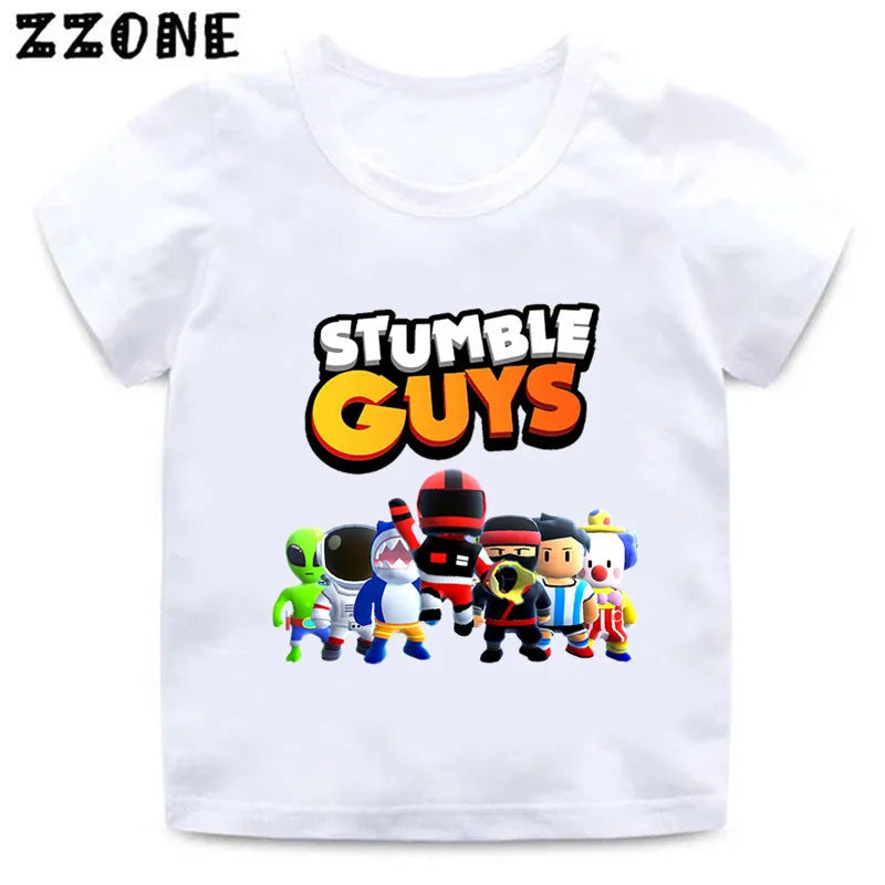 Peris Gems  HKP5851B / 3T Stumble Guys Videogame Graphic T-shirts for Kids SHEIN Amazon Temu