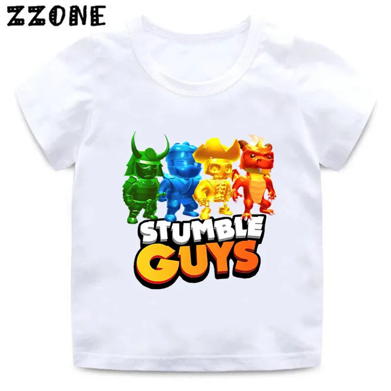 Peris Gems  HKP5851C / 3T Stumble Guys Videogame Graphic T-shirts for Kids SHEIN Amazon Temu