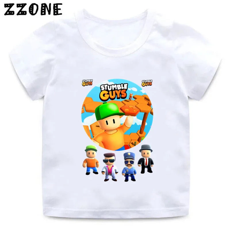 Peris Gems  HKP5851D / 3T Stumble Guys Videogame Graphic T-shirts for Kids SHEIN Amazon Temu